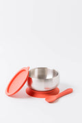 18/8 Stainless Steel Feeding Bowl with silicone suction base
