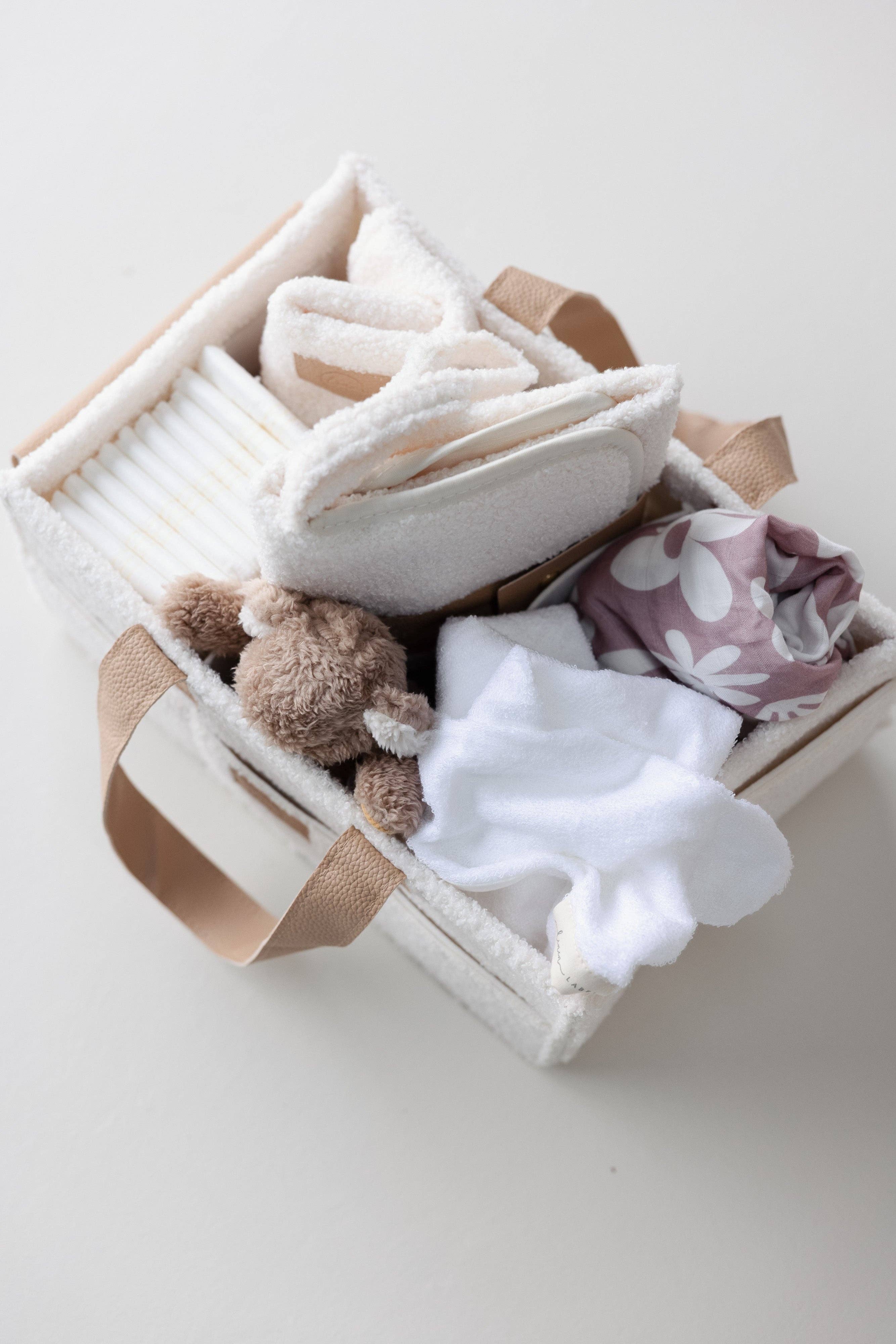 Teddy Nappy Caddy- Snow Fawn - NEW