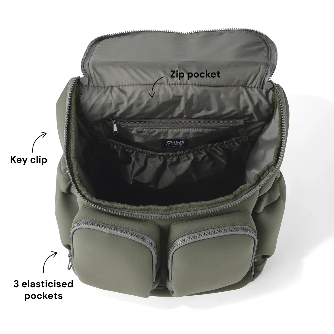 Signature Nappy Backpack - Sage Neoprene