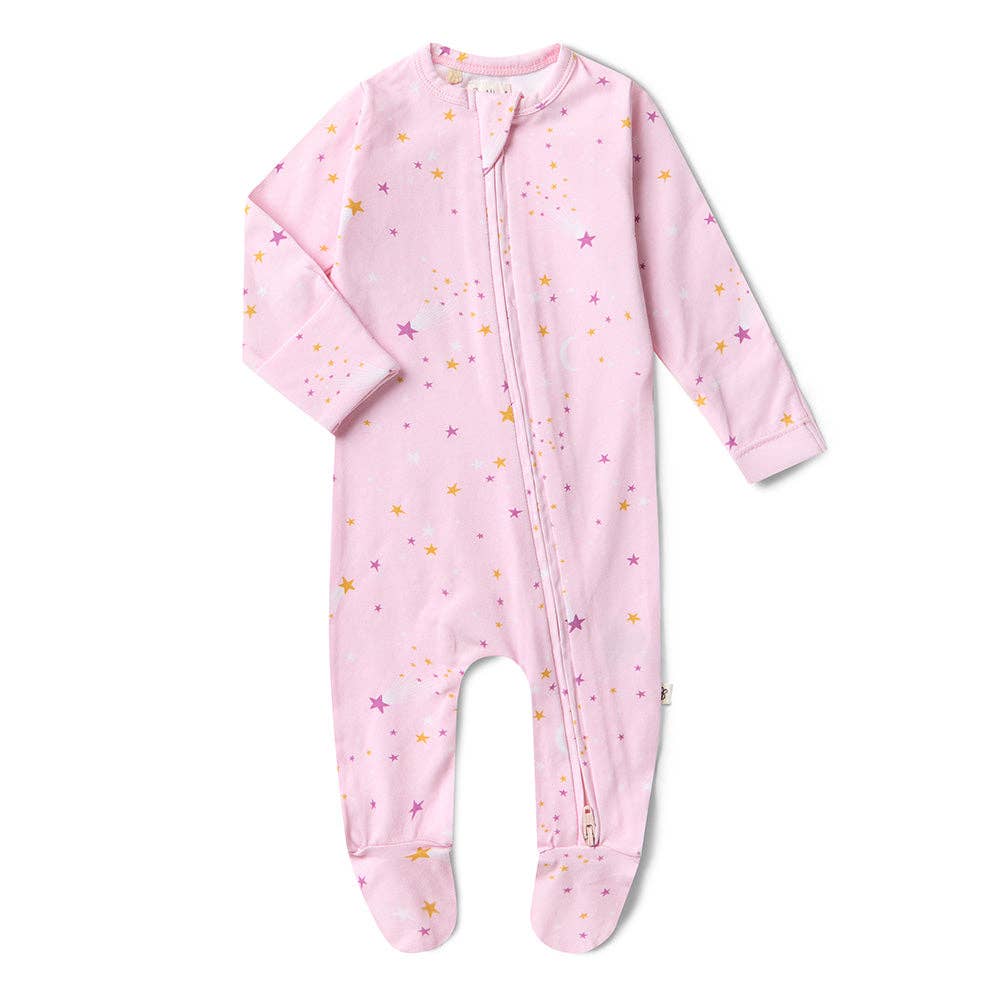 Twinkle Organic Snuggle Sleepsuit Zip Footie