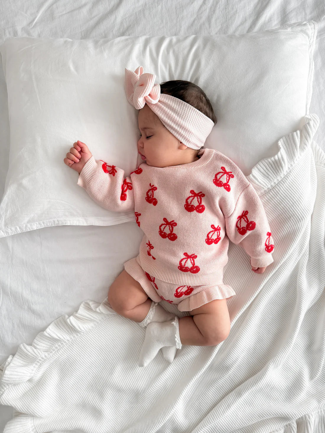 CHERRY BOW JUMPER - 0-3M