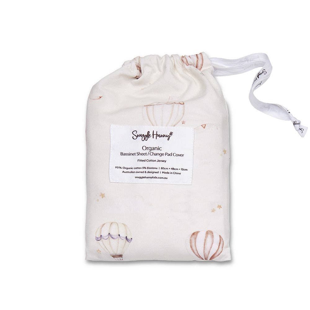 Up & Away Organic Bassinet Sheet / Change Pad Cover