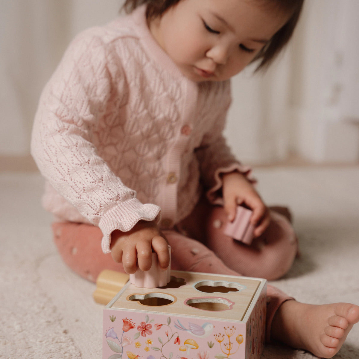 Wooden Shape Sorter - Fairy Garden