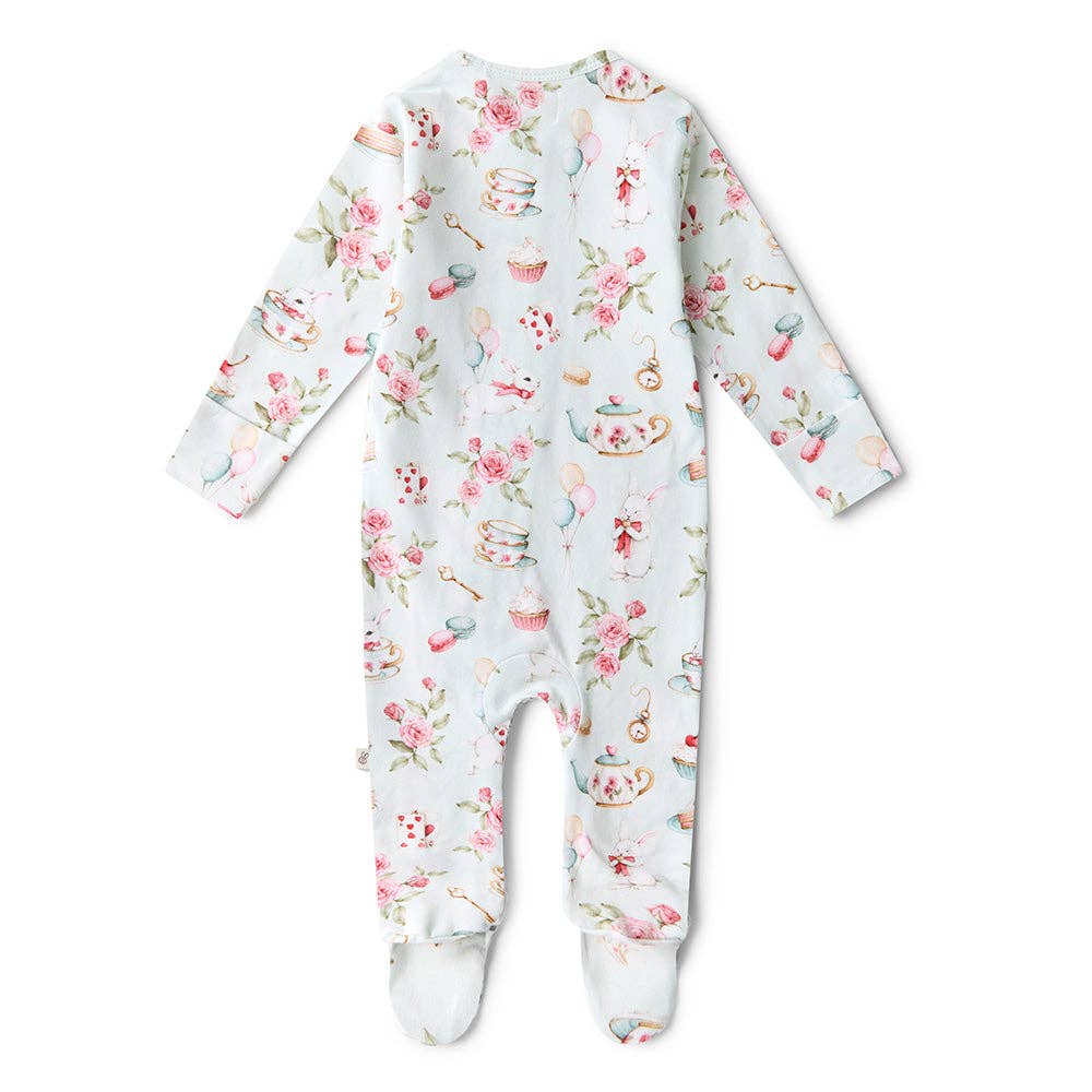 White Rabbit Organic Snuggle Sleepsuit Zip Footie