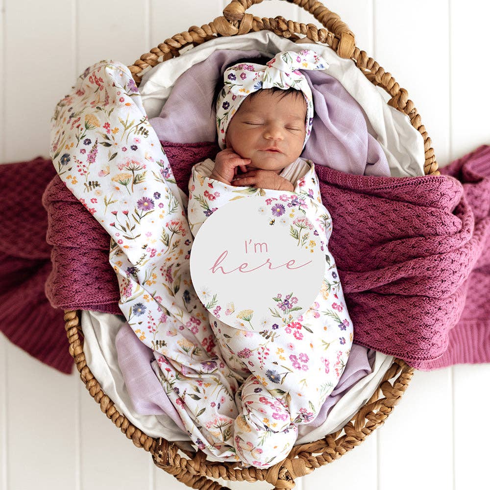 Gracie & Jewel Pink Reversible Milestone Cards