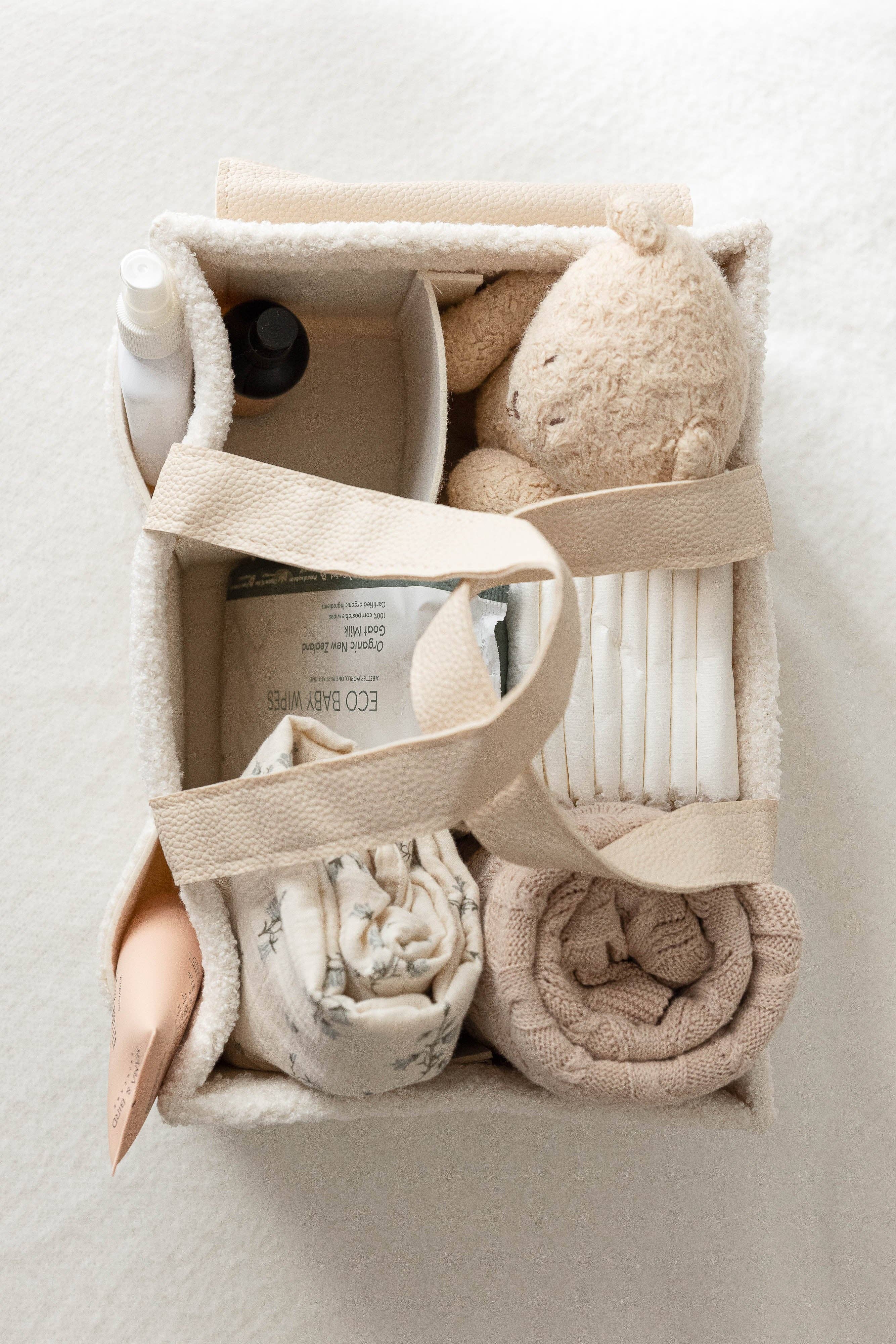 Snow Side Pocket Nappy Caddy- Large