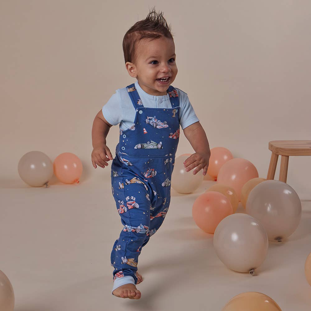 Little Racers Organic Snuggle Overalls