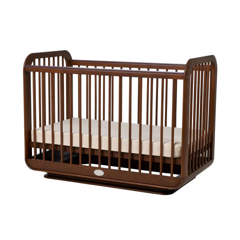 Ollie Sustainable Timber Cot in Walnut PRE ORDER LATE JULY
