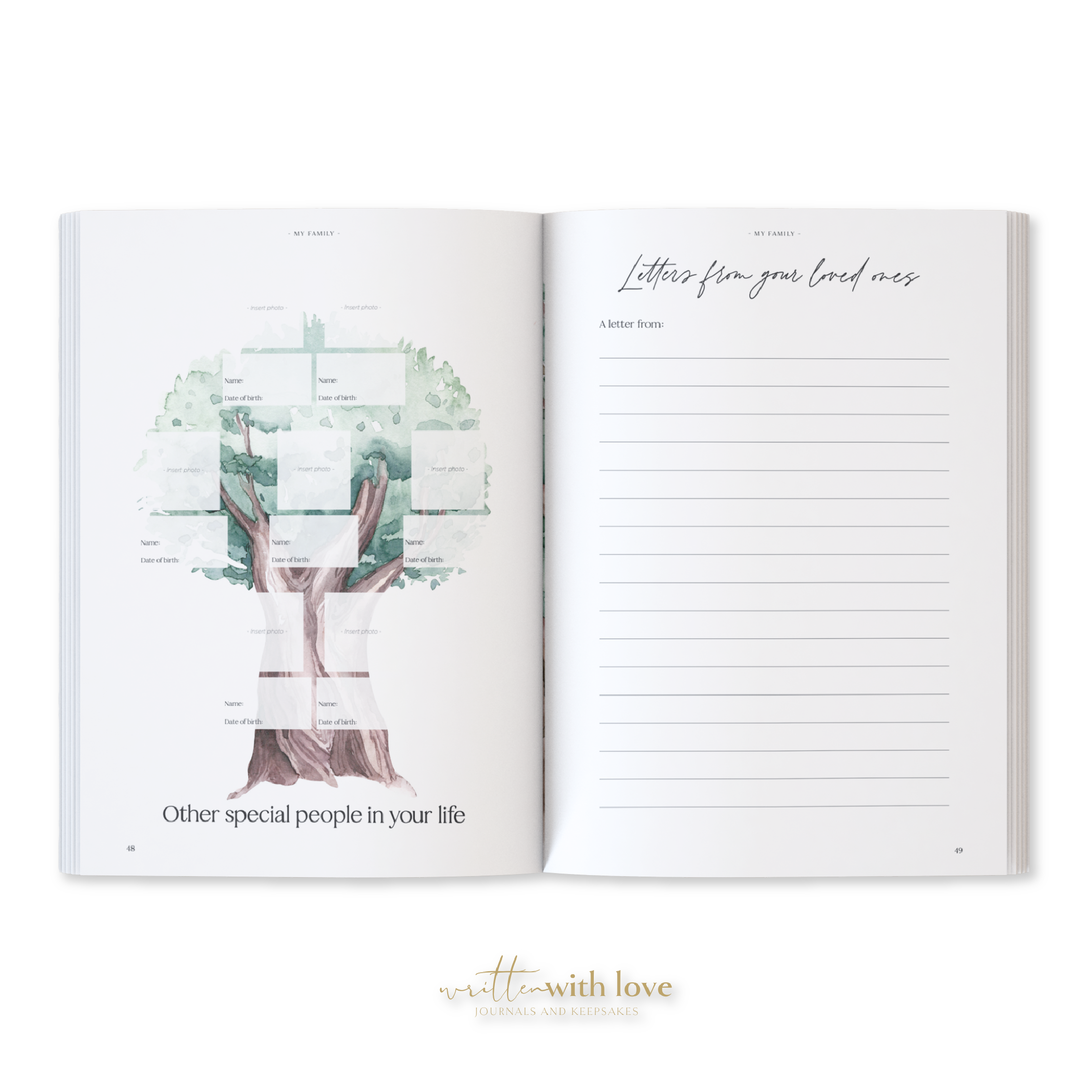 Baby Memory Book - Pregnancy to 5 Years - Sage Green - Boxed