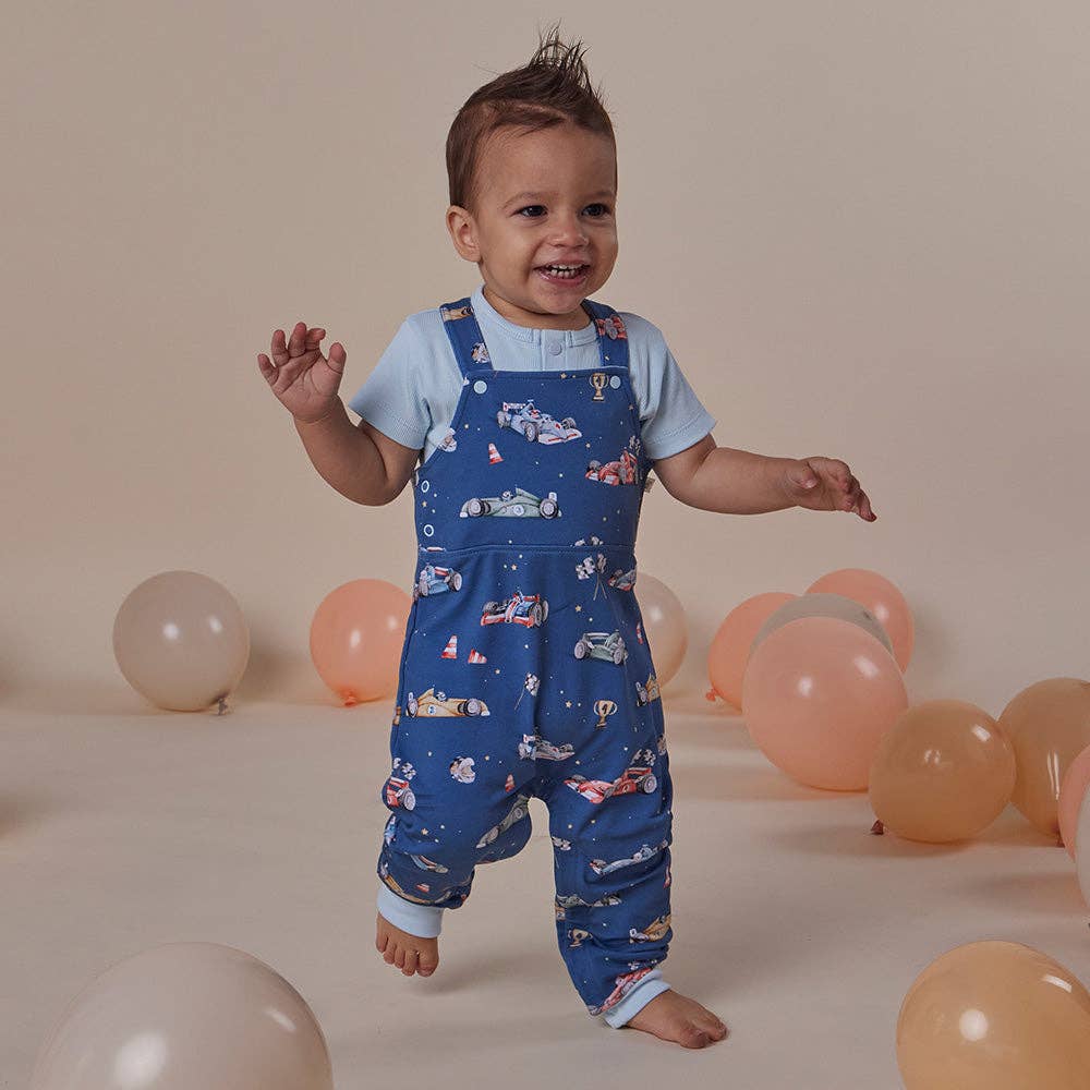 Little Racers Organic Snuggle Overalls