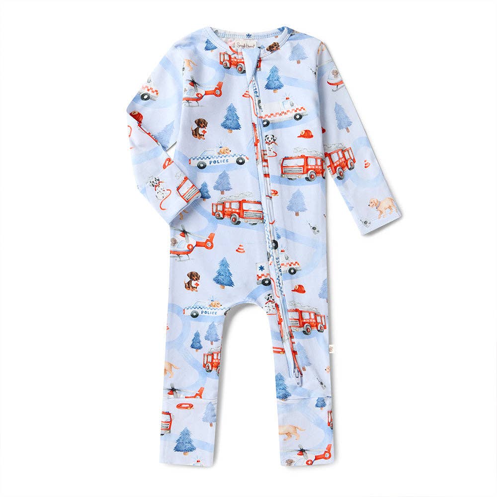 To The Rescue Organic Snugglesuit Convertible Romper