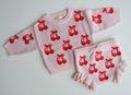 CHERRY BOW BLOOMERS - 0-3M