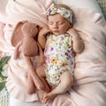 Isla Short Sleeve Organic Kimono Bodysuit
