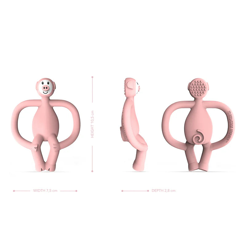 Matchstick Monkey Animal Teether - Pig