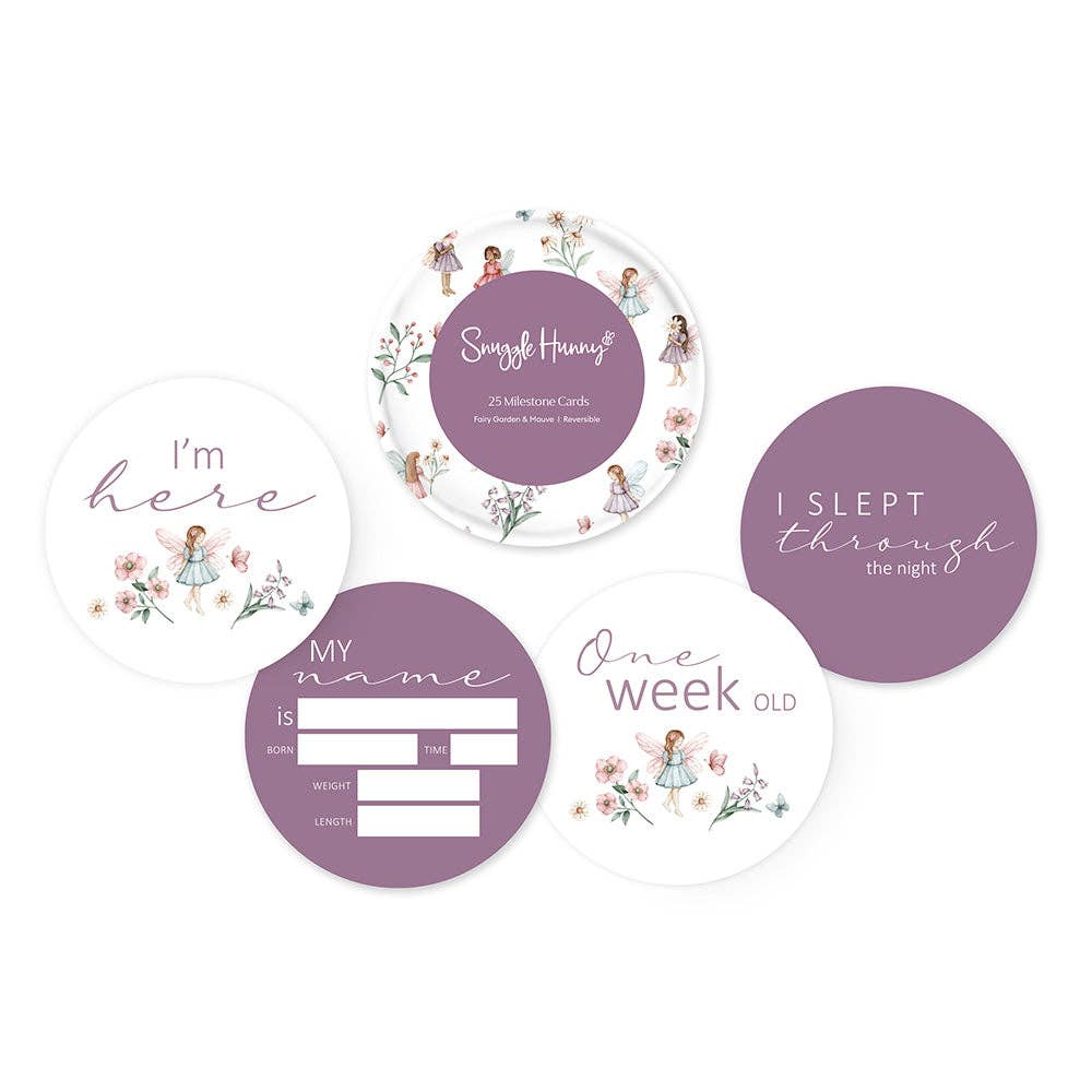 Fairy Garden & Dusk Reversible Milestone Cards