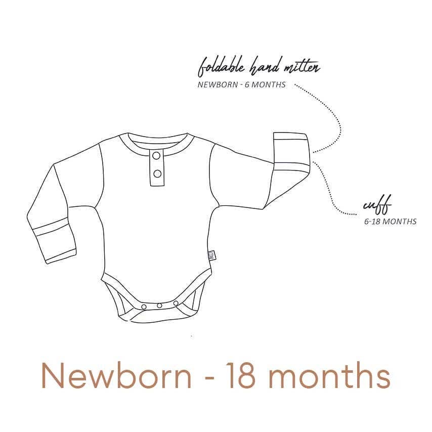 Biscuit Long Sleeve Organic Bodysuit
