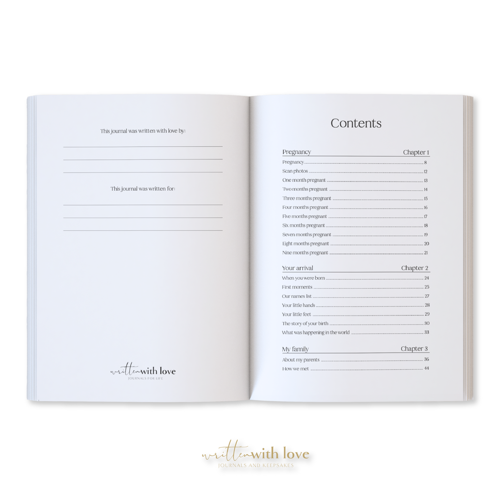 Baby Memory Book - Pregnancy to 5 Years - Sage Green - Boxed