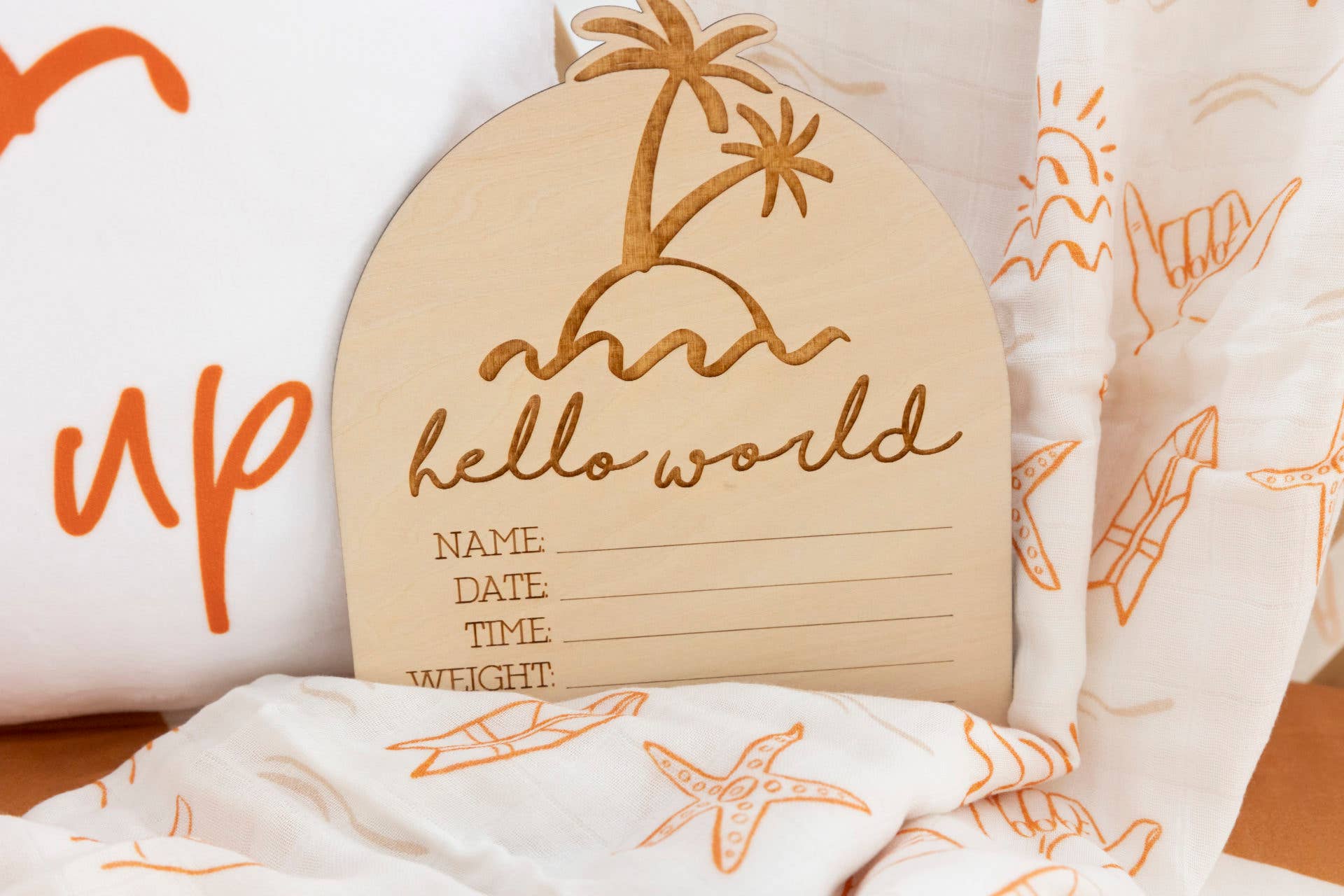 Hello World Palm Birth Disc