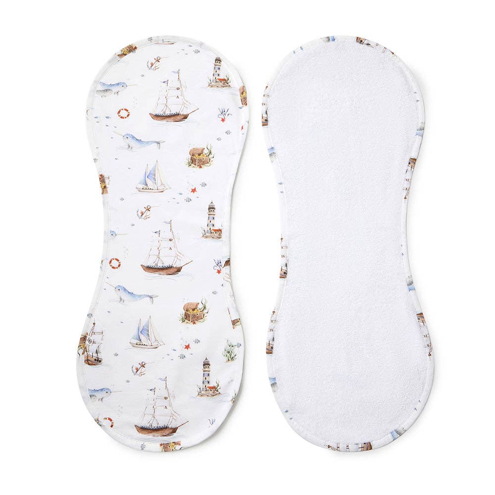 Set Sail Organic Cotton Burp Cloth