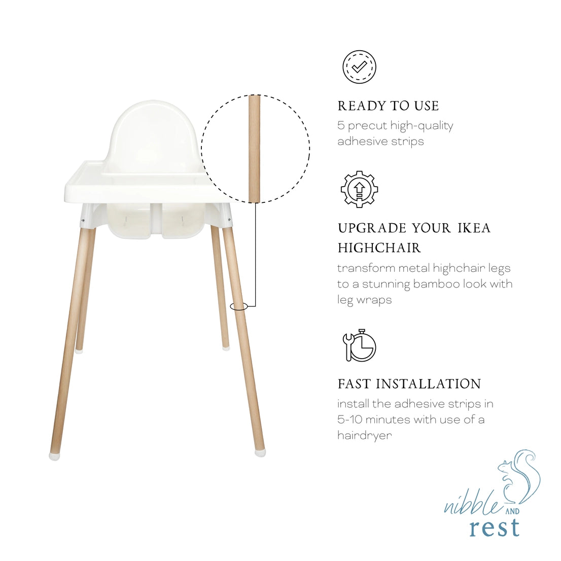 Vinyl Kmart Leg Wraps - Bamboo