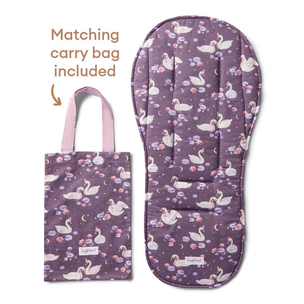 Midnight Swan Universal Organic Pram Liner