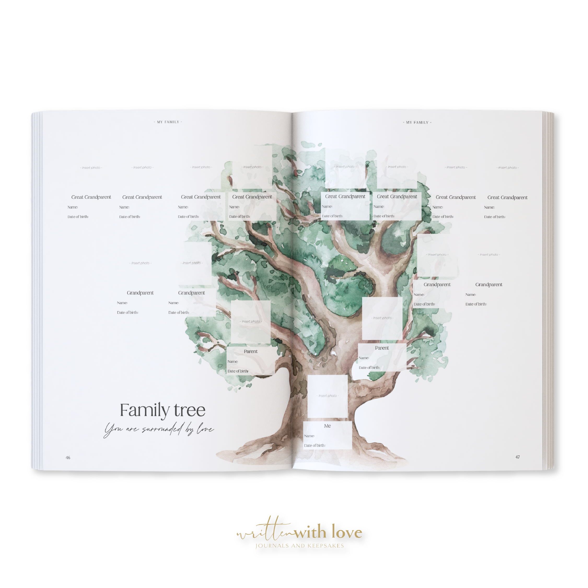 Baby Memory Book - Pregnancy to 5 Years - Sage Green - Boxed