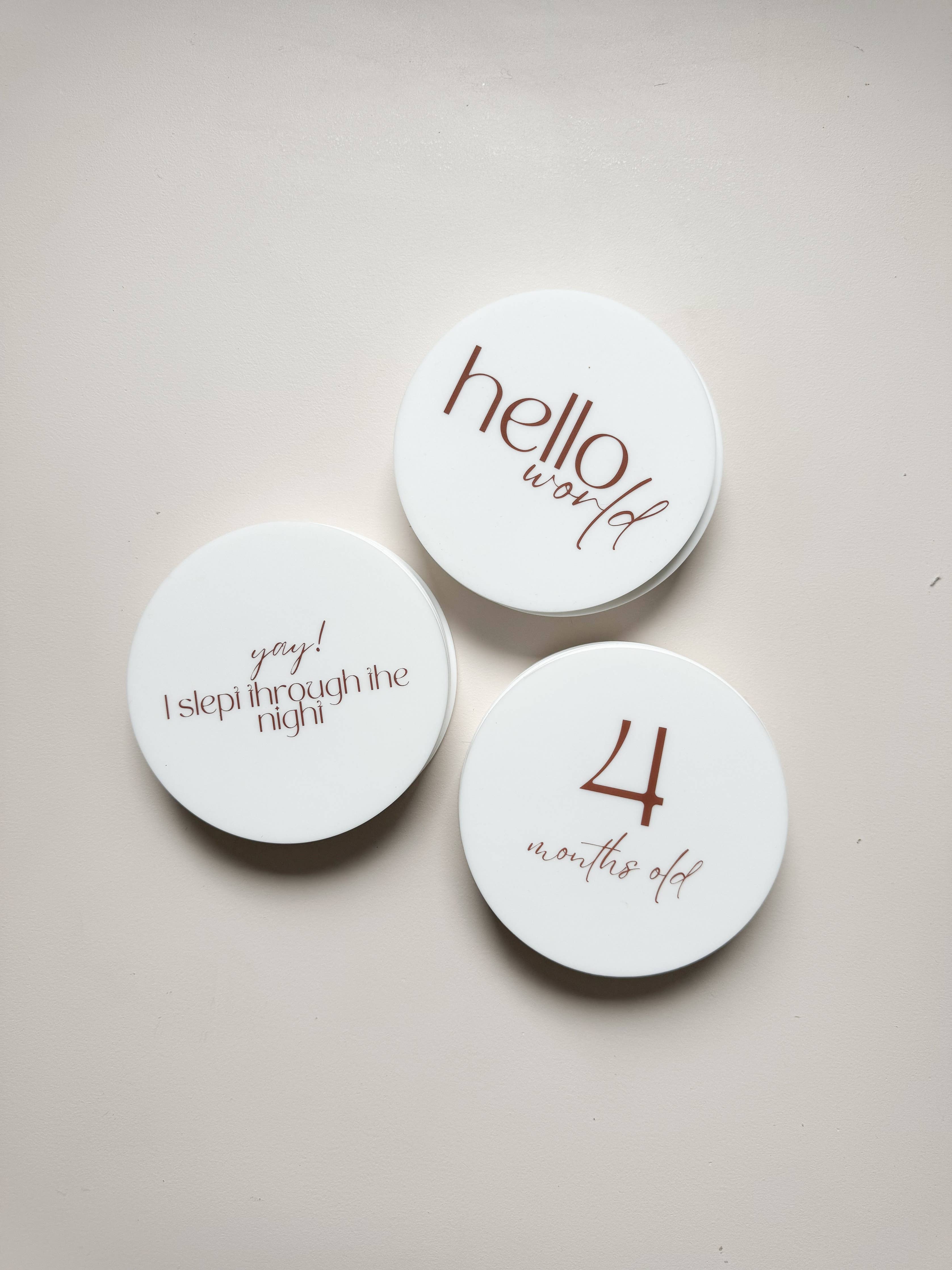 SILICONE MILESTONE SET | Vanilla Set