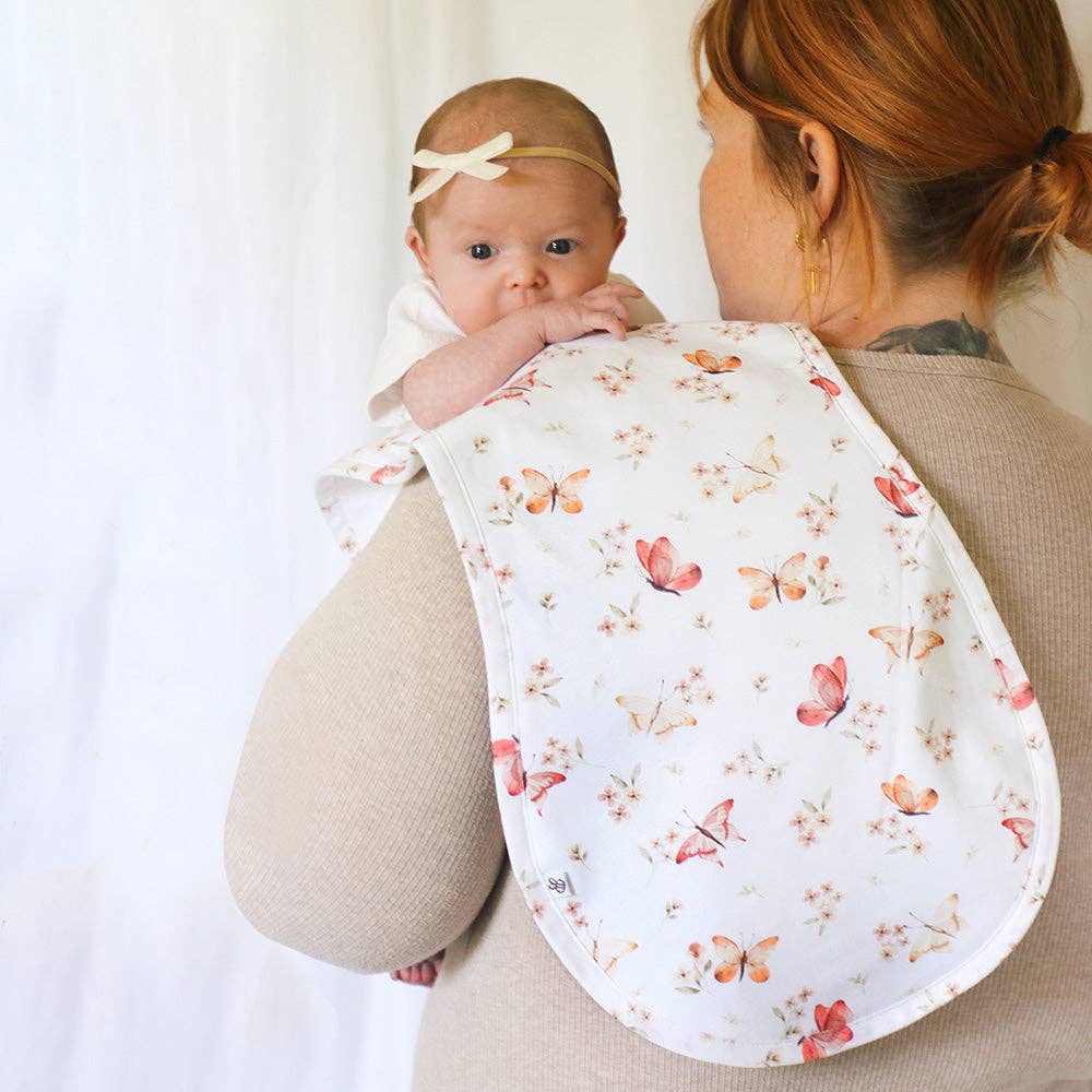 Butterfly Organic Cotton Burp Cloth