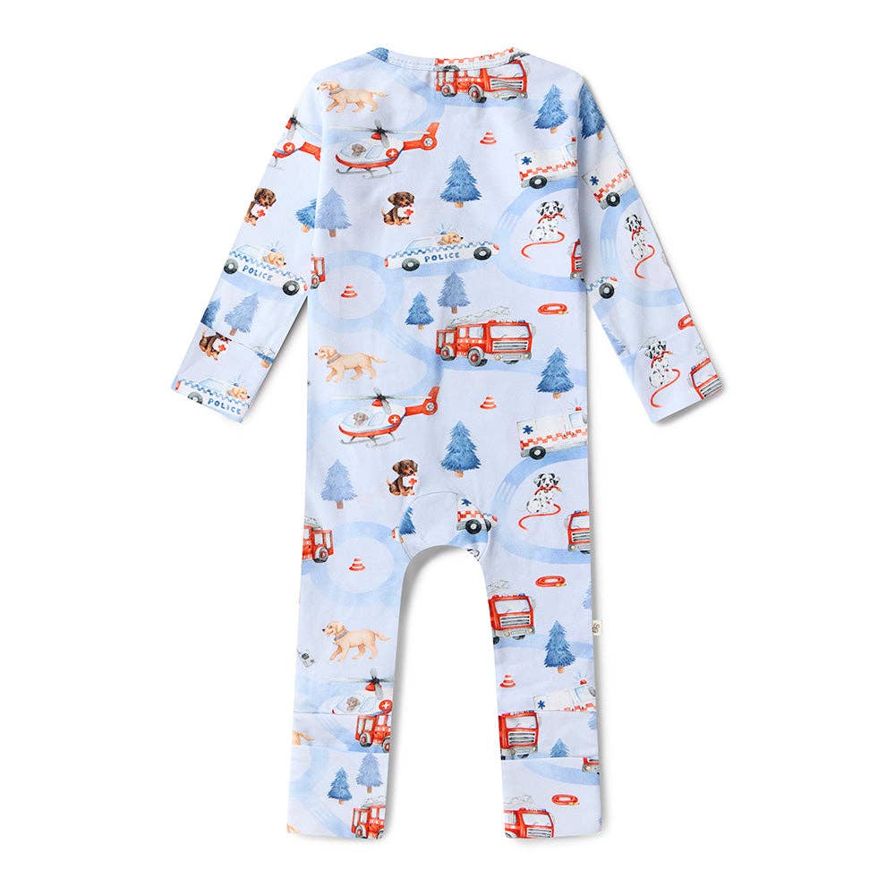 To The Rescue Organic Snugglesuit Convertible Romper