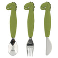 Silicone Cutlery Set 3-Pack - Mr. Dino