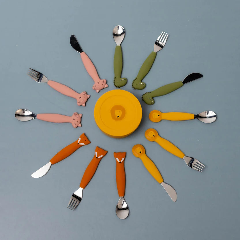 Silicone Cutlery Set 3-Pack - Mr. Fox