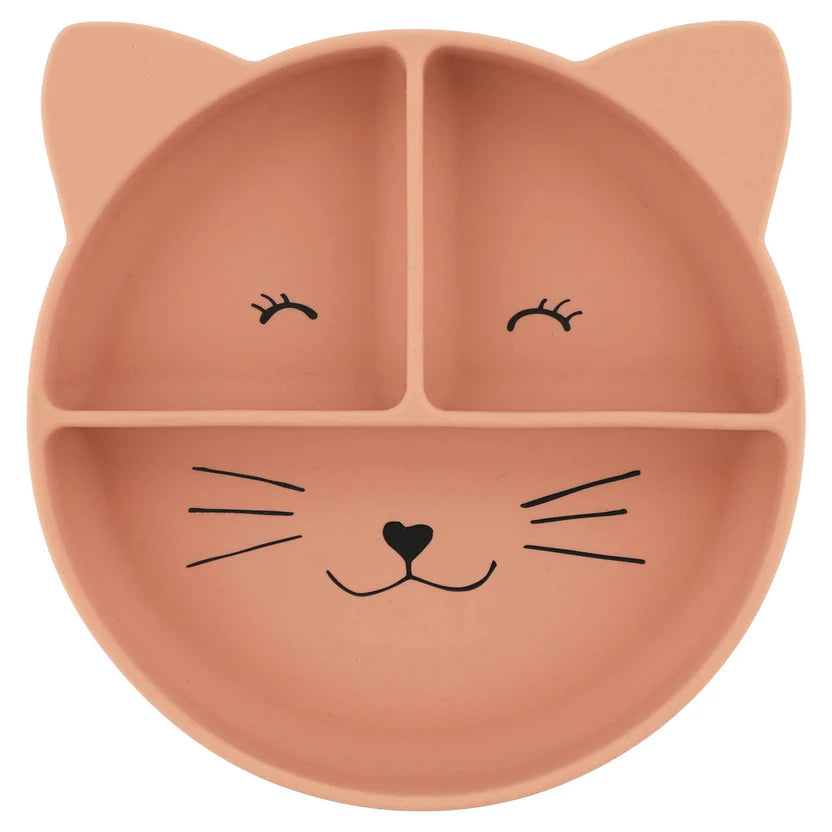 Silicone Divided Suction Plate - Mrs. Cat