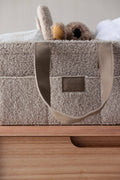 Teddy Nappy Caddy- Soft Nude- NEW