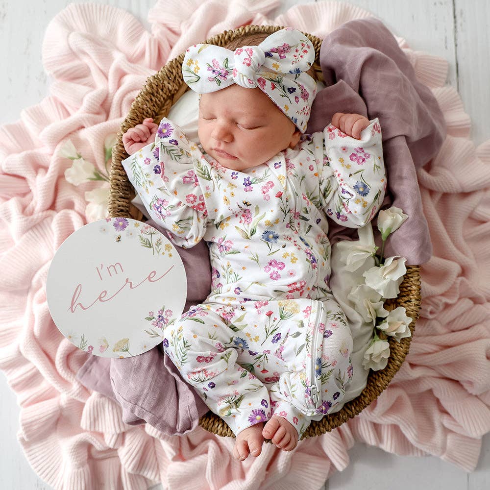 Gracie & Jewel Pink Reversible Milestone Cards