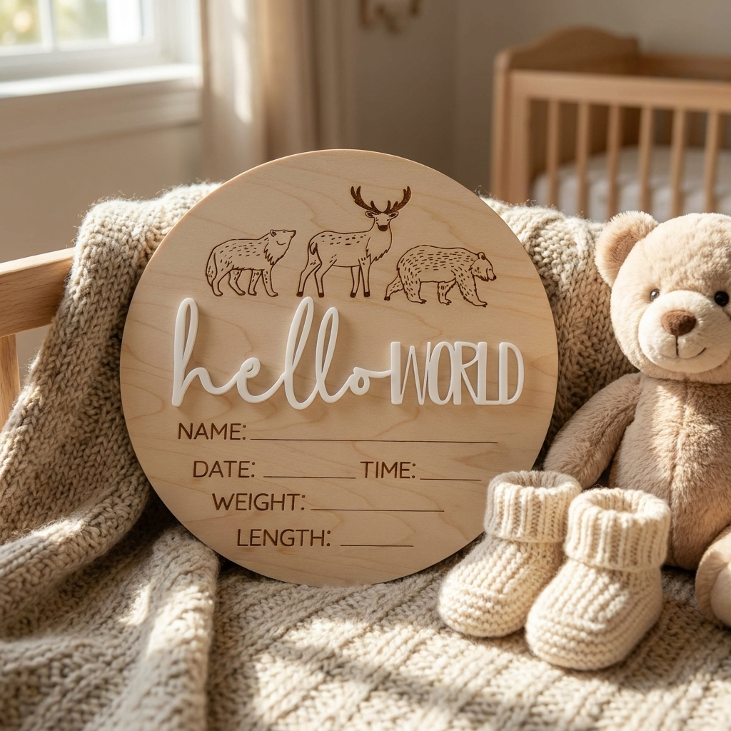 Hello world woodland animals