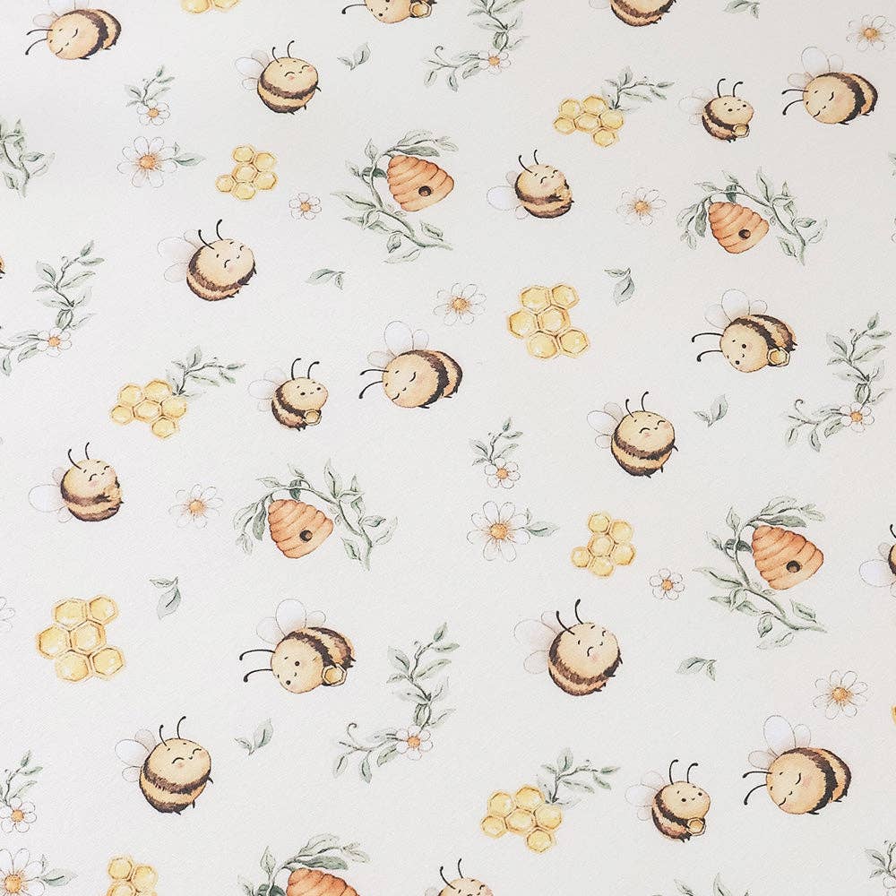Bumblebees Organic Fitted Cot Sheet