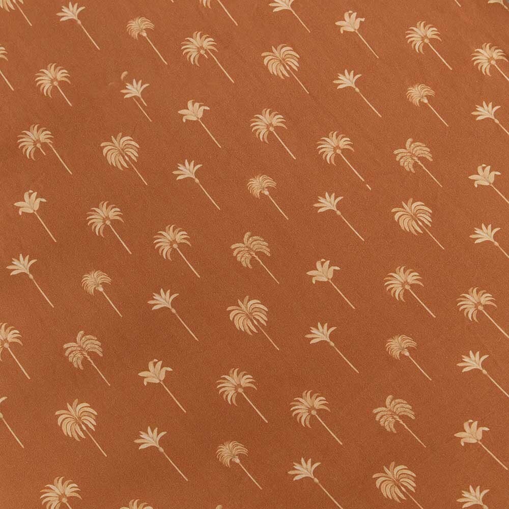 Bronze Palm Fitted Cot Sheet