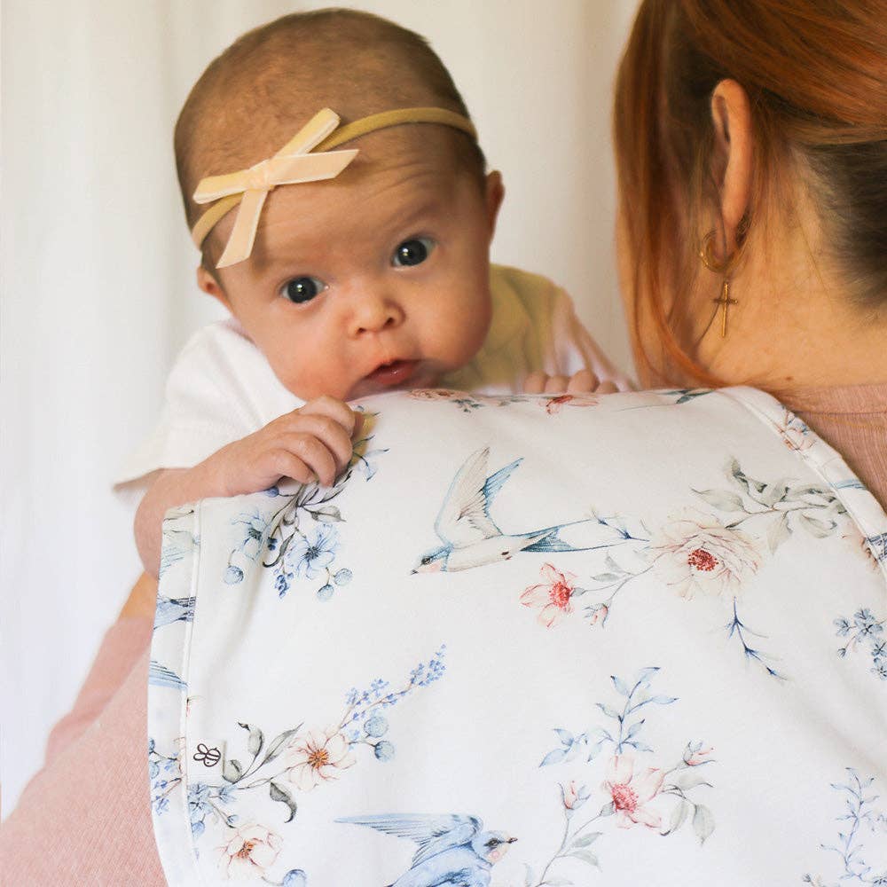 Sweet Swallows Organic Cotton Burp Cloth