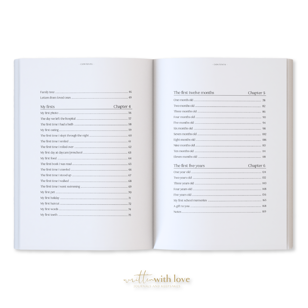 Baby Memory Book - Pregnancy to 5 Years - Sage Green - Boxed