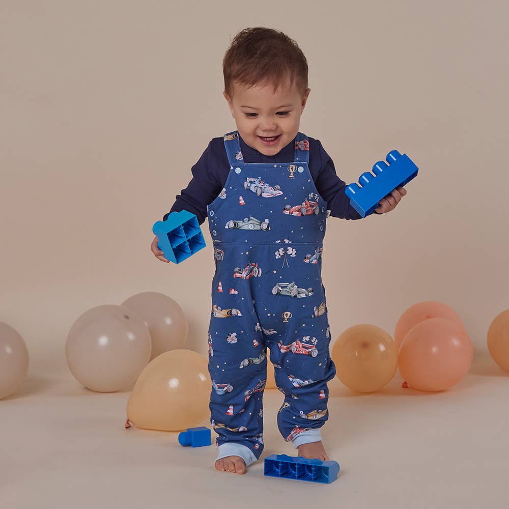 Little Racers Organic Snuggle Overalls