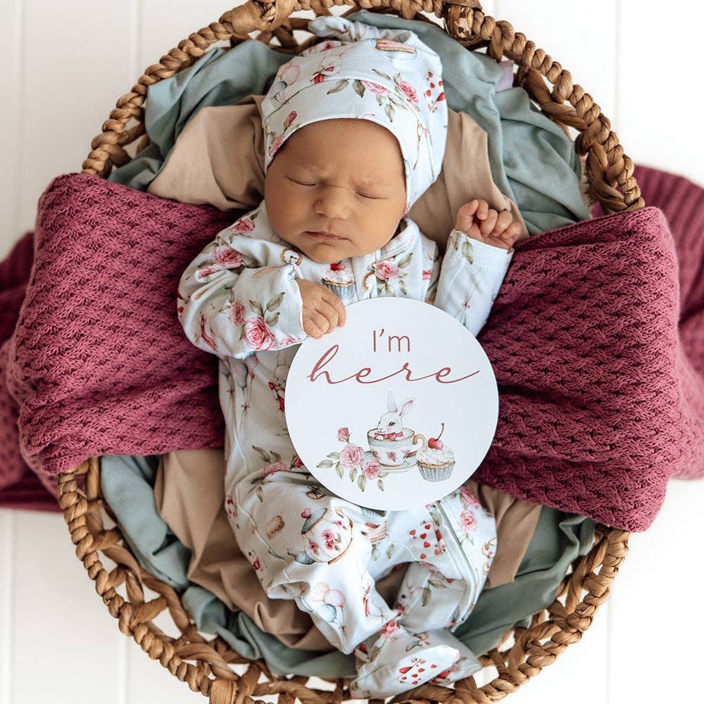 White Rabbit Organic Snuggle Sleepsuit Zip Footie
