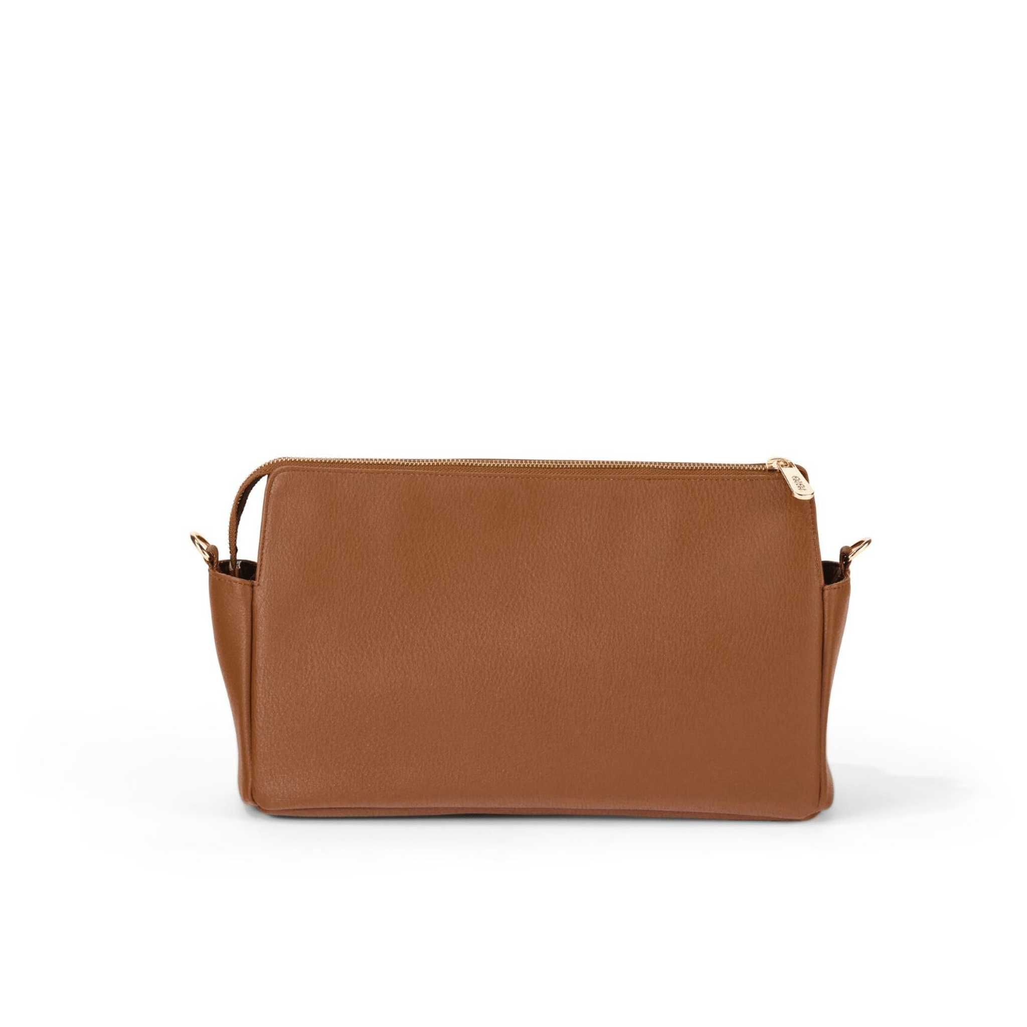 Multitasker Pram Caddy 2.0- Chestnut Brown Vegan Leather