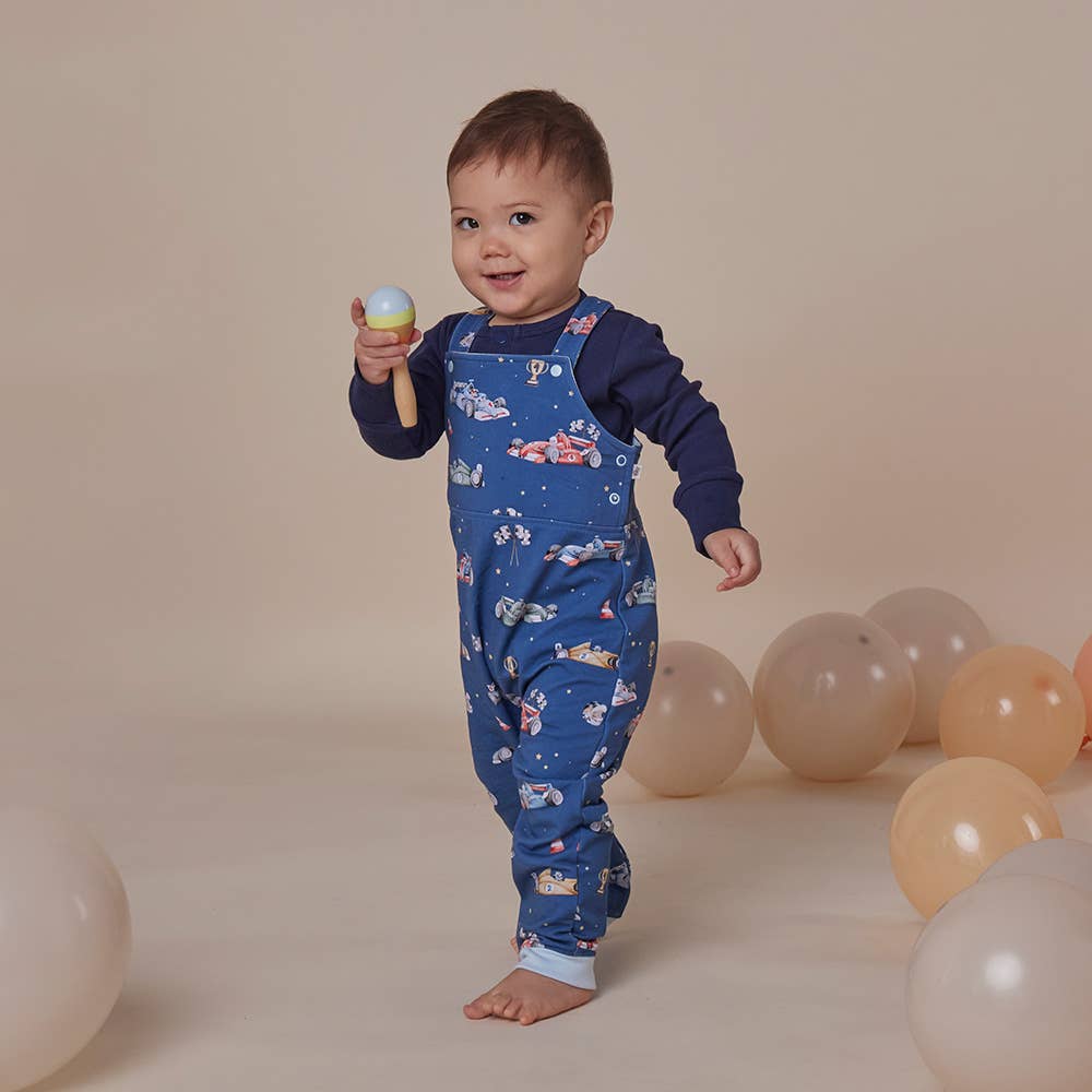 Little Racers Organic Snuggle Overalls