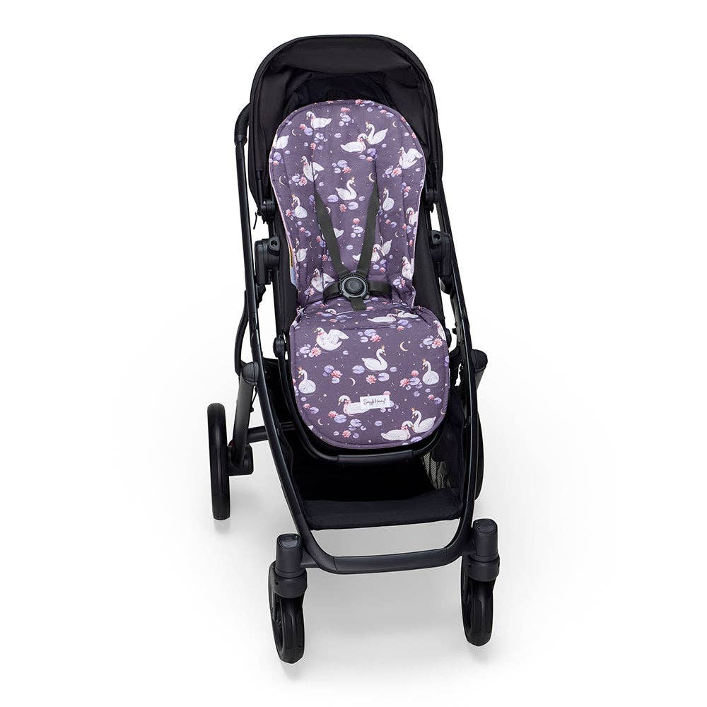 Midnight Swan Universal Organic Pram Liner