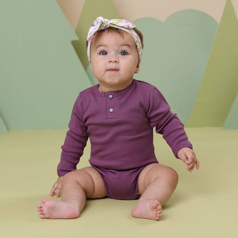 Mulberry Long Sleeve Organic Bodysuit