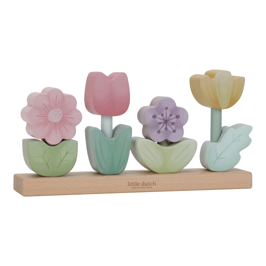 Wooden Stacking Flower Puzzle