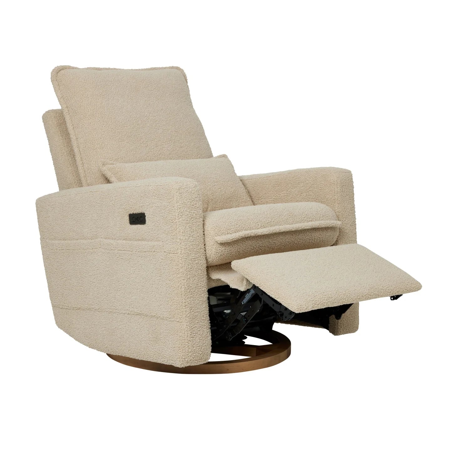 Frankie Electric Recliner/Glider Chair - Taupe Teddy