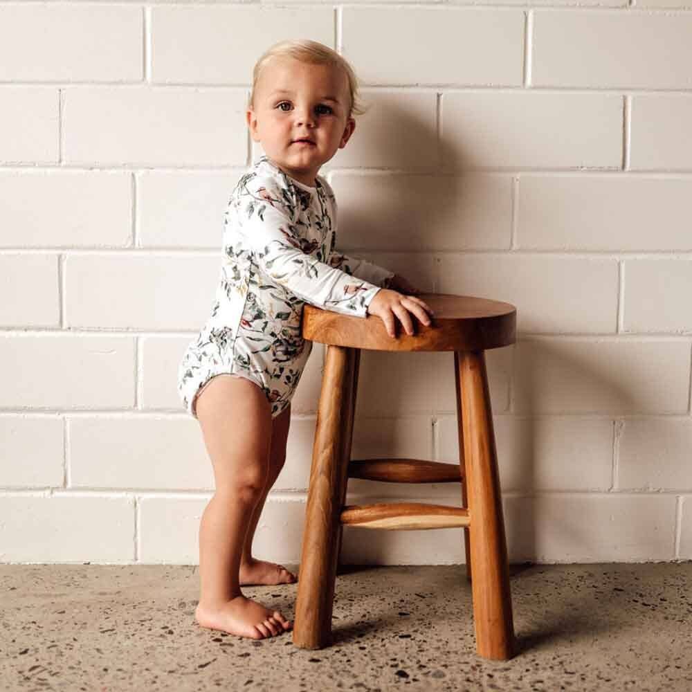 Eucalypt Long Sleeve Organic Bodysuit