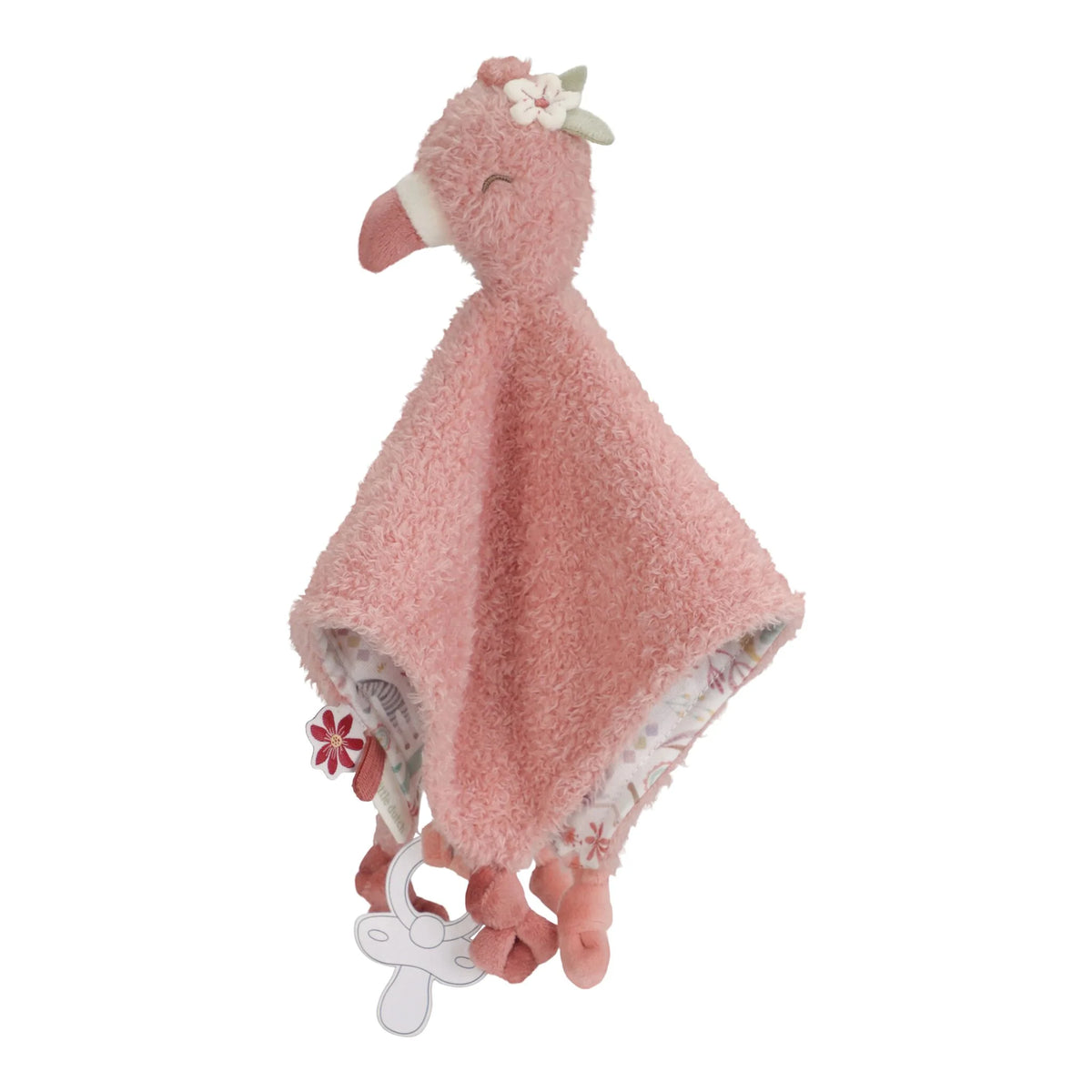 Safari Friends Cuddle Cloth Flamingo