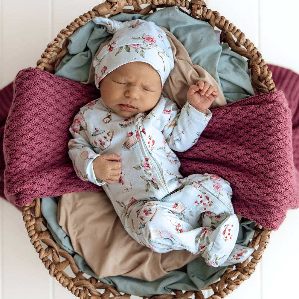 White Rabbit Organic Snuggle Sleepsuit Zip Footie